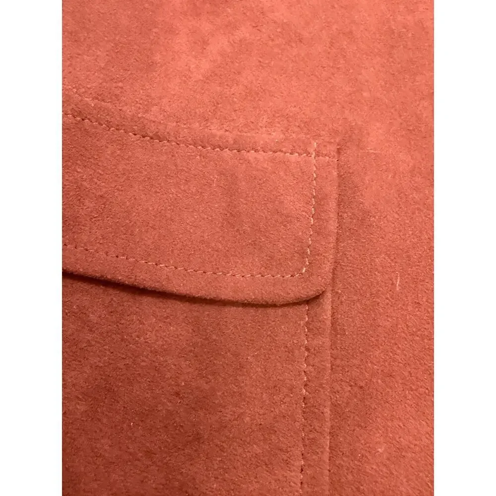 Vintage Burgundy Suede Look Blazer Retro Preppy Tailored Jacket Kingsridge